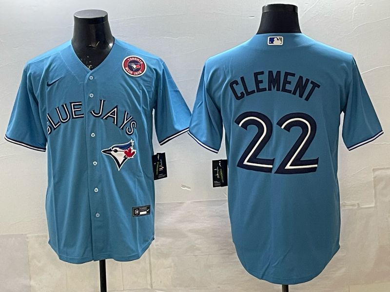 Men 2025 Toronto Blue Jays #22 Clement blue Game Nike MLB Jersey 0030->toronto blue jays->MLB Jersey